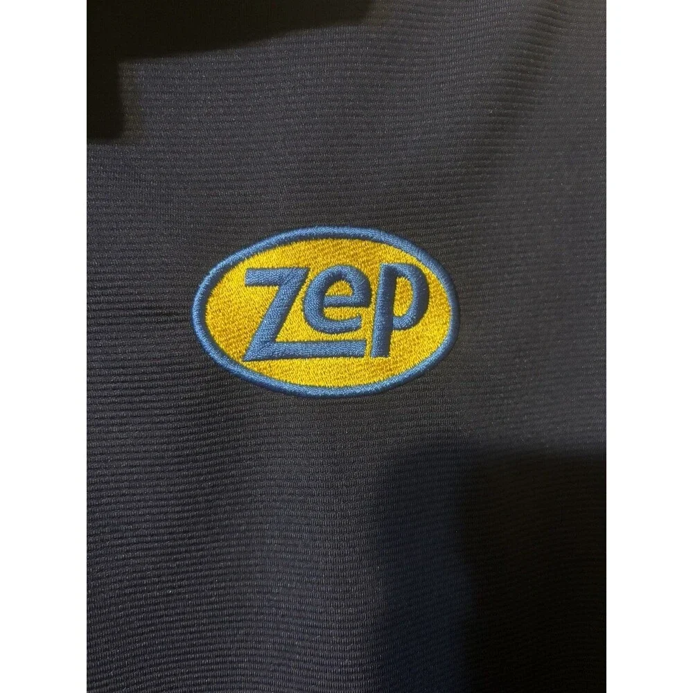 Ben Hogan Performance Polo Size L Golf Shirt Short Sleeve Blue Men's Zep Patch